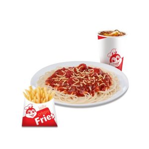 Jolly Spaghetti with Fries & Drink by Jollibee