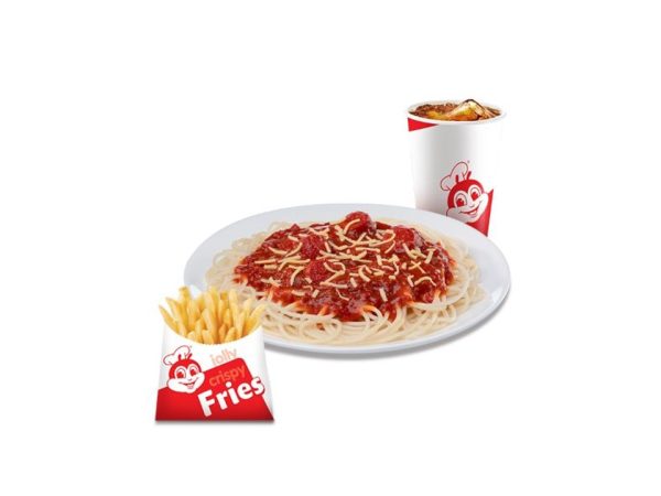 Jolly Spaghetti with Fries & Drink by Jollibee