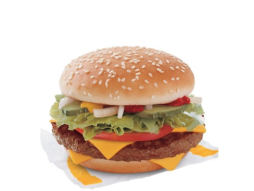 Quarter Pounder with Cheese, Lettuce, & Tomatoes Solo