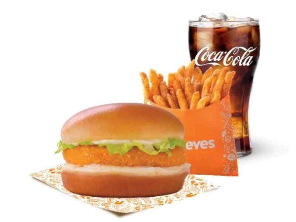 Shrimp burger + Cajun Fries + Drink