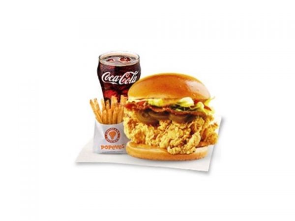 U.S. Spicy Chicken Sandwich, Cajun Fries & Drink by Popeyes