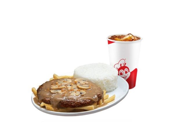 Ultimate Burger Steak (no egg) with Drink by Jollibee