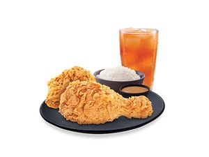 2-pc Chicken with Rice (Combo)