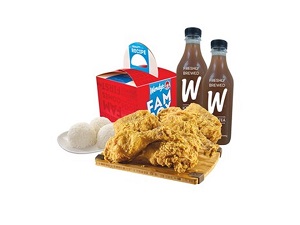 Fambox Fried Chicken (Good for 3) with Litro Iced Tea