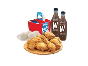 Fambox Fried Chicken (Good for 4) with Litro Iced Tea