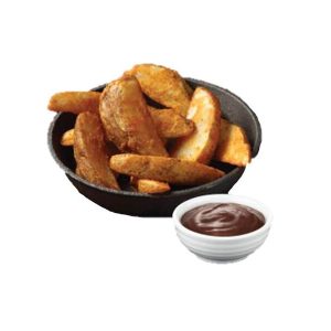 Potato Wedges with Honey BBQ Dip