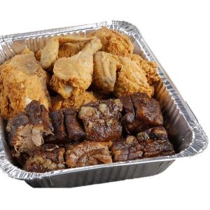 Racks Pork Ribs and Southern Fried Chicken Tray