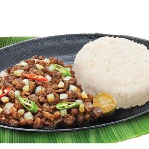 Pork Sisig with Rice (solo)
