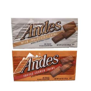 Andes Toffee Thins & Andes Milk Chocolatey (132g x2)