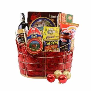 Christmas Carousel Gift Basket