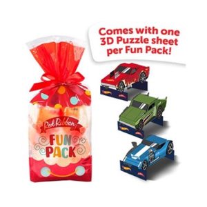 Fun Pack 5pcs Asstd. Pastries w/ Hot Wheels Puzzle
