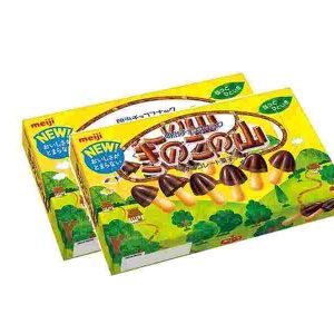 Meiji Kinoko Chocolate Biscuits 74g x2