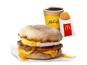 Sausage McMuffin with Egg Mcdo Meal
