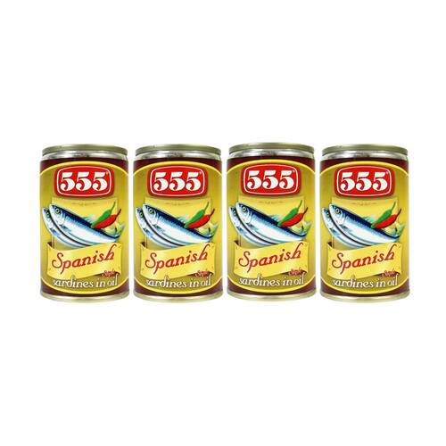 555 Sardines Spanish Style Sardines in Soya Oil 155g x4