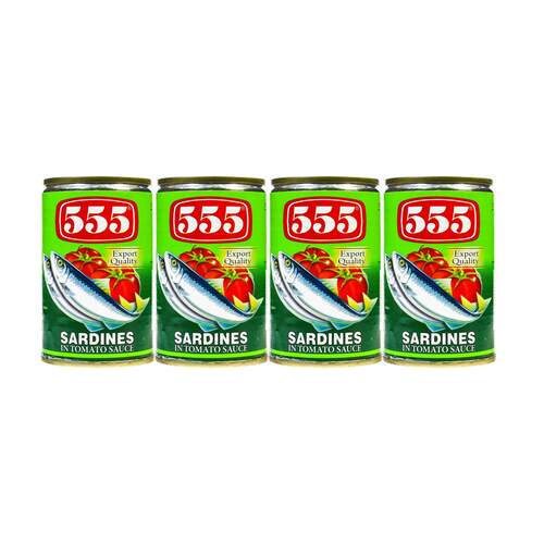 555 Sardines in Tomato Sauce 155g x4