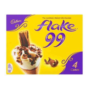 Cadbury Flake 99 Ice Cream Cone 4 x 125mL