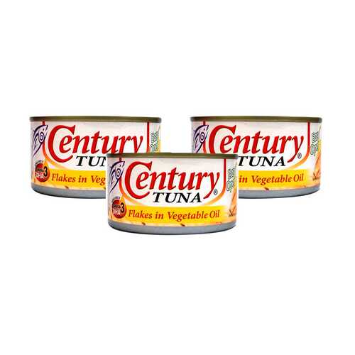 Century Tuna Flakes In Vegetable Oil 3 x 180g | PINOY CUPID GIFTS