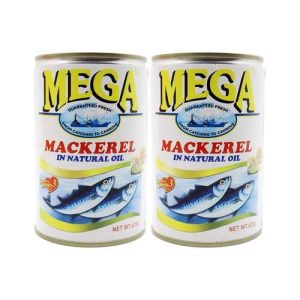 Mega Mackerel in Natural Oil 425g x2