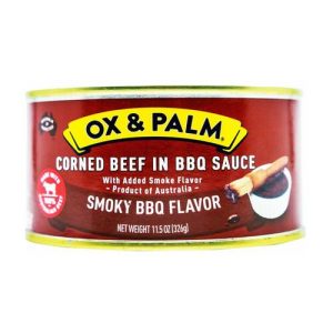 Ox & Palm Corned Beef Smokey Bbq 326g