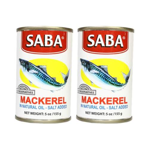 Saba Mackerel in Natural Oil 155g x2