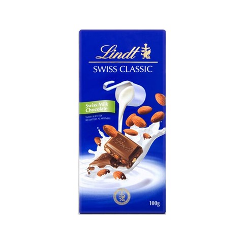Lindt Classic Milk Almond Chocolate 100g