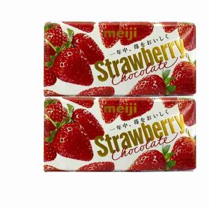 Meiji Bars Strawberry Chocolate 46g x2