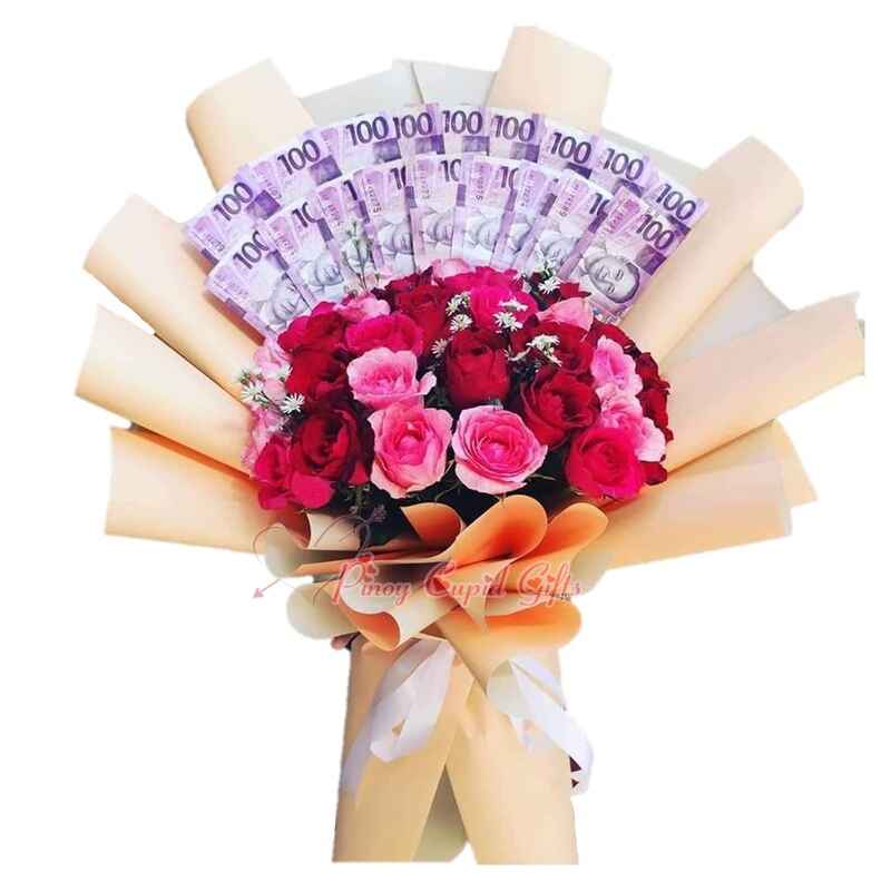 Money Flower Bouquet 01 PINOY CUPID GIFTS