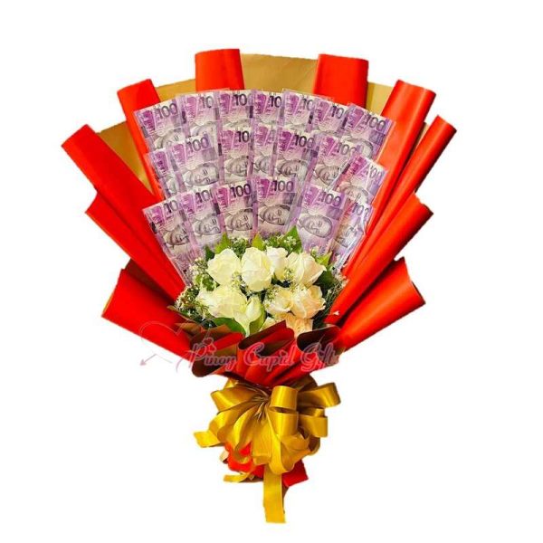 Money Flower Bouquet 06-1dozen with 2k