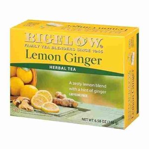 Bigelow Lemon Ginger Herbal Tea 80s