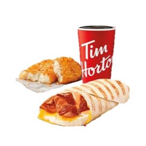 Cheesy Bacon Wrap Combo by Tim Horton