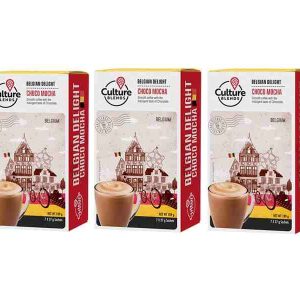 CULTURE BLENDS Belgian Delight Choco Mocha Coffee 27g x 7 sachets x 3 boxes.