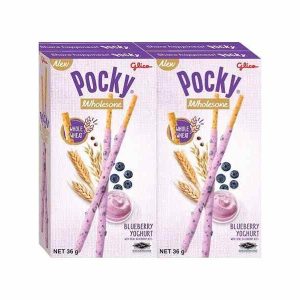 Glico Pocky Wholesome Blueberry Biscuit Sticks 4 x 36g