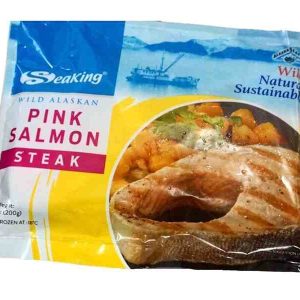 Seaking Wild Alaskan Pink Salmon Steak 200g