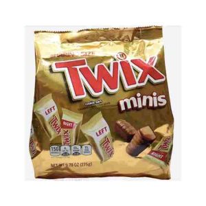 twix caramel minis chocolate cookie bars 275g