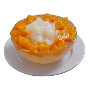 Almond Jelly with Fresh Mango by North Park