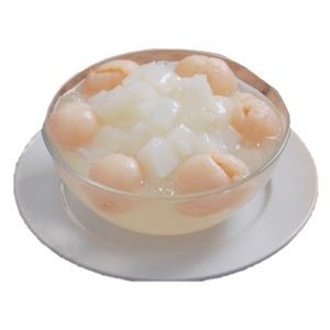 Almond Jelly with Lychee by North Park