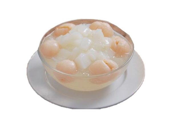 Almond Jelly with Lychee by North Park