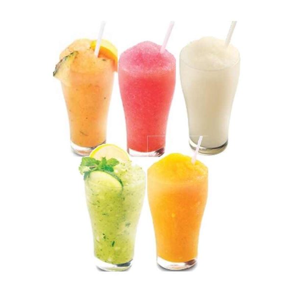 Ripe Mango, Watermelon, Fresh Buko, Cucumber, and Kuya J fruit shakes