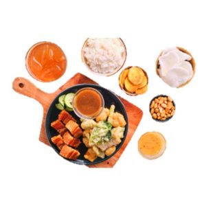 Lechon Kawali + Crispy Pinakbet Solo Meal by Kuya J