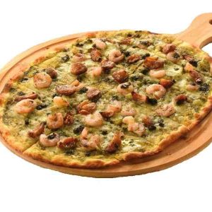 Shrimp and Pesto Pizza-Amici