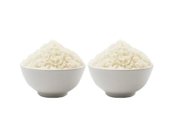 2 steamed rice cups