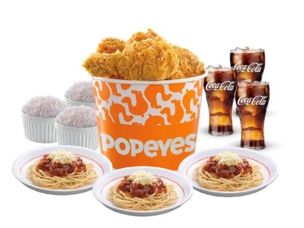 6pc bundle A-good for 3 by popeyes