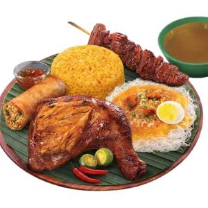 Chicken Inasal Paa and 1 pc Pork BBQ Solo Fiesta
