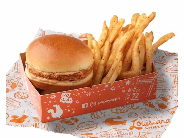 Chicken burger snack box-Popeyes