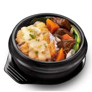 Classic Beef Stew & Creamy Pork Cutlets with Steamed Rice