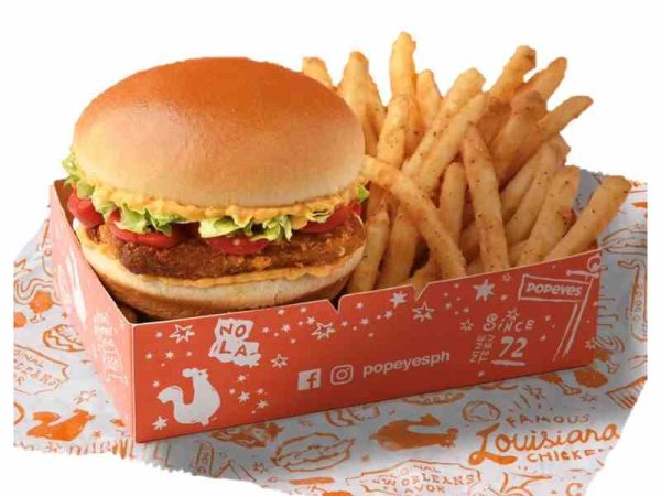 Fish burger Snack Box-Popeyes