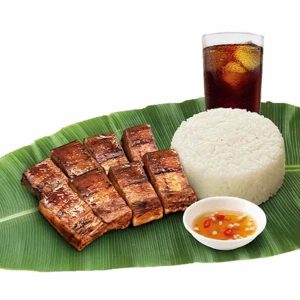 Grilled Liempo, 1 rice + drink