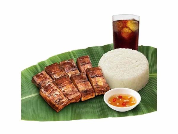 Grilled Liempo, 1 rice + drink