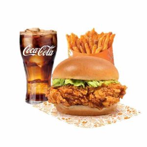 (Korea)-Gochujang Glazed Chicken Sandwich + Cajun Fries + Drink