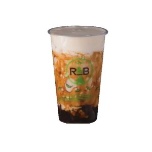 MIlk Tea with Brown Sugar Pearls and Cheese Cream
